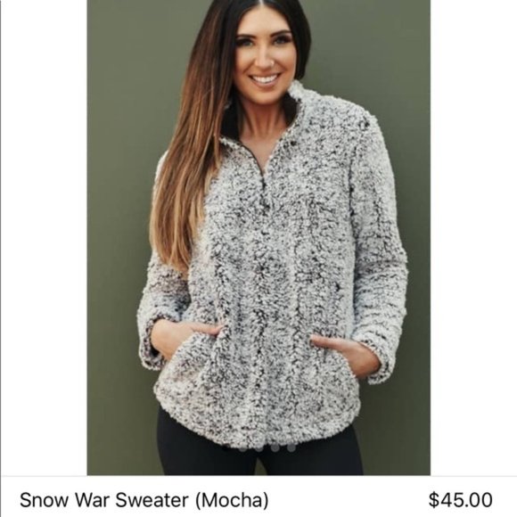 NanaMacs Sage Snow War Sweater Pullover Size Medium - Picture 3 of 6